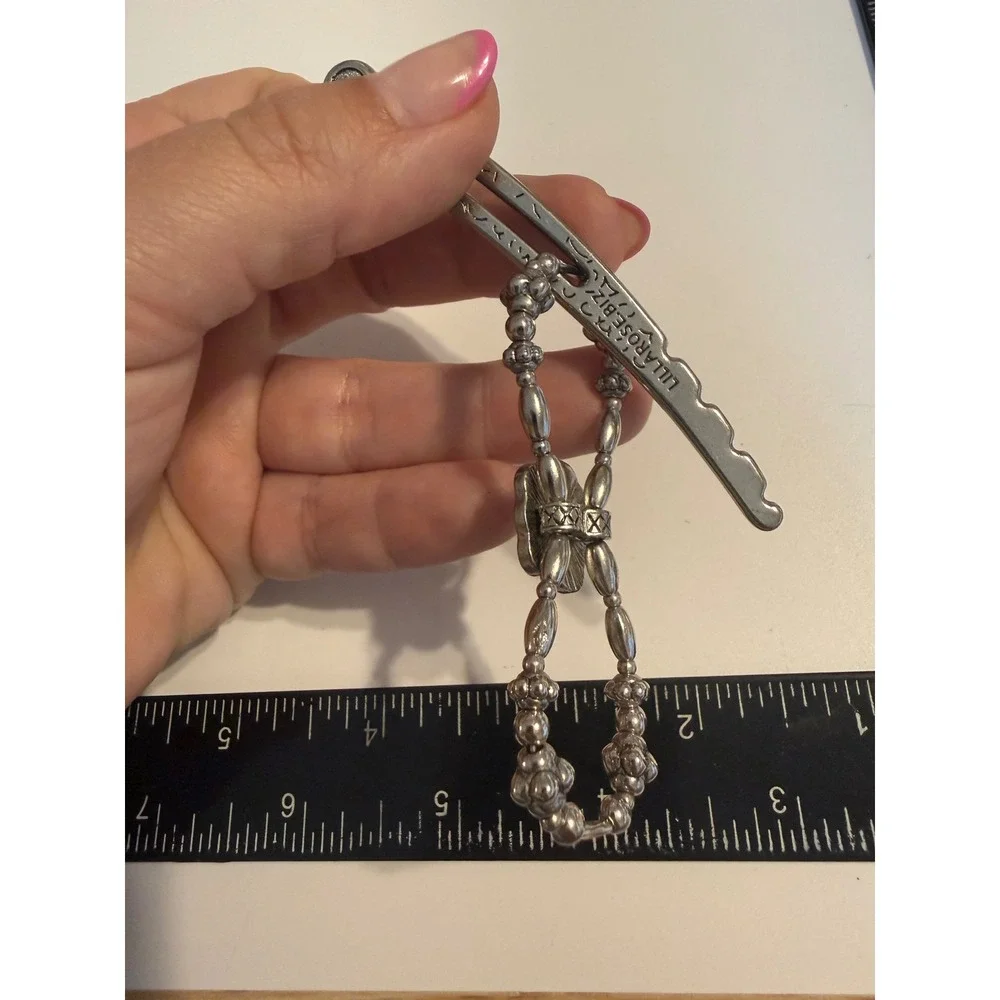 Lilla Rose Flexi Clip Hair Accessory Silver Tone Paw Print Size Extra Small